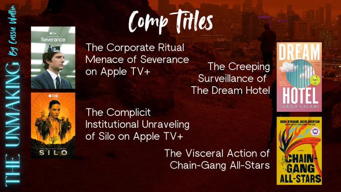 Comps: severance, silo, the dream hotel, chain-gang all stars