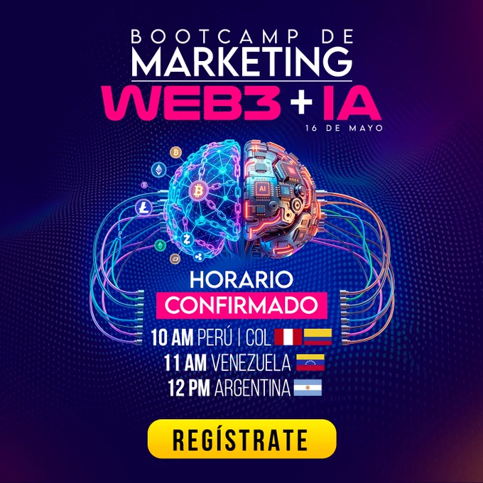 📅 Horario confirmado - Bootcamp Marketing Web3   IA (GRATUITO) 📅
