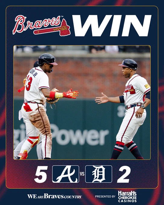Final: Braves 5, Tigers 2. 