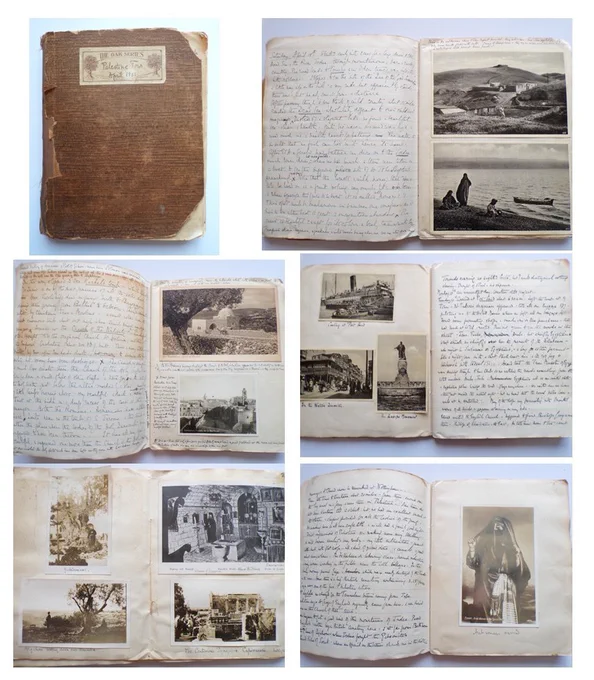 1931 Manuscript PILGRIMAGE to HOLY LAND Palestine Egypt Vicar of Melbourne Derby