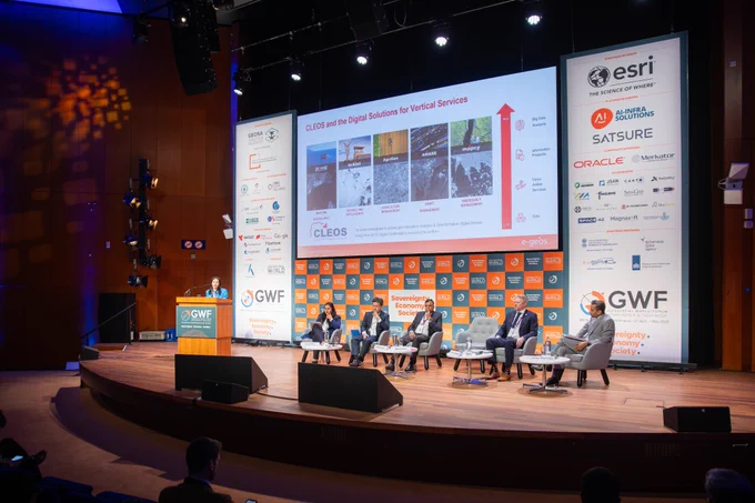 C. Milena A. Lerario, CEO of e-GEOS, at Geospatial World Forum 2026