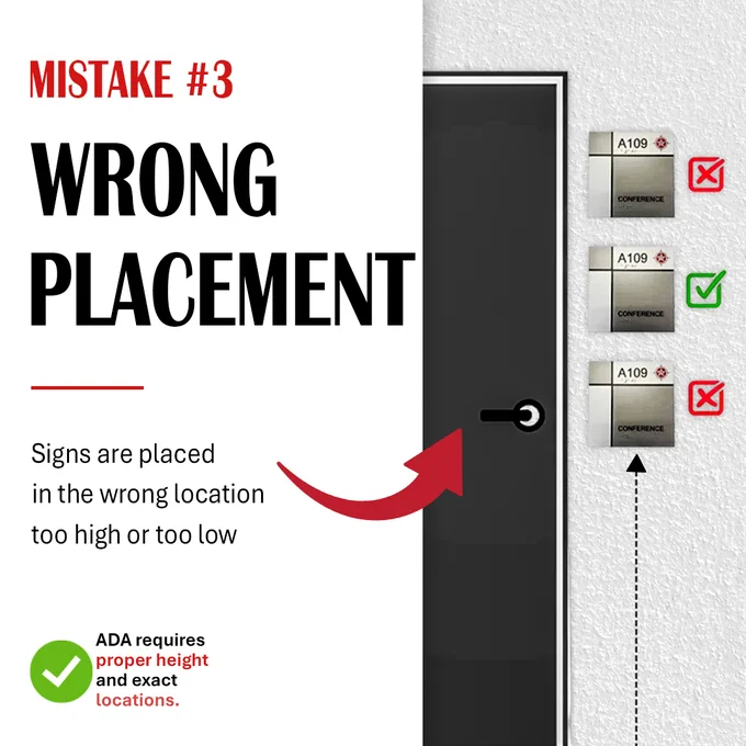 ADA Signs - Wrong Placement