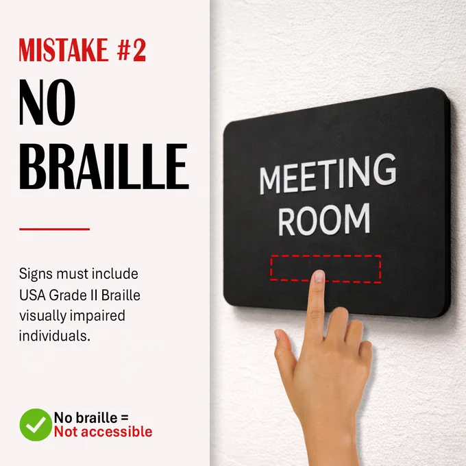 ADA Signs - No Braille
