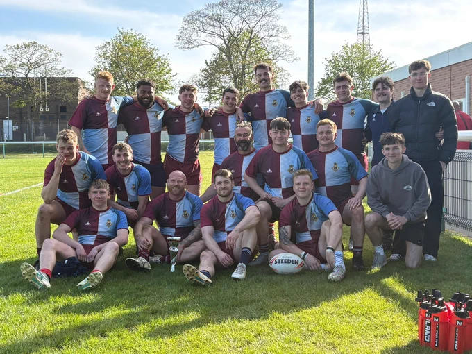 HMS Sultan Rugby 9s. 
Image courtesy of @ArmyRugbyLeague.