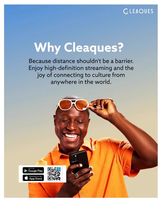 Start streaming cultural events live on Cleaques. Stream Anywhere.