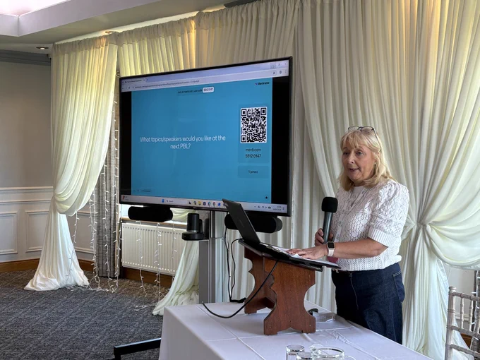 Southern GP Federation Project Support Assistant, Karina McCourt, welcoming the Practice Managers to the Practice Managers Conference.