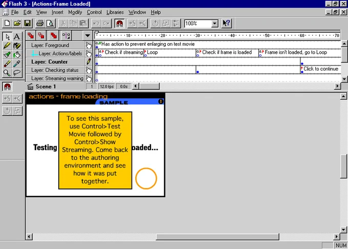 Macromedia Flash 3.0 in 1998