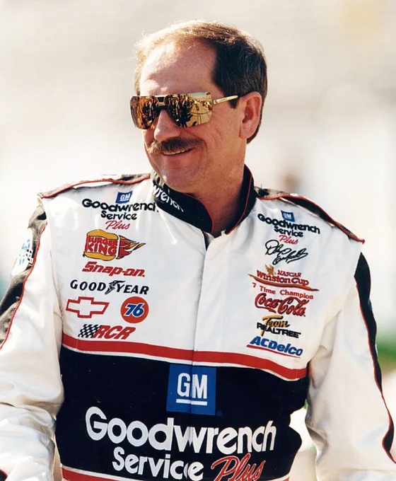 A photo of Dale Earnhardt. 