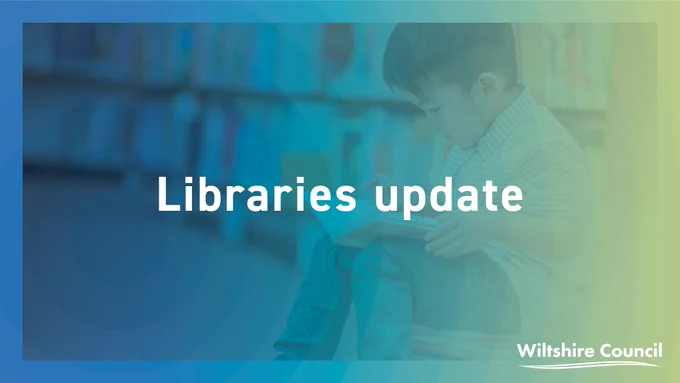 Child reading with Libraries update text