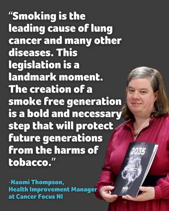 Statement on Smokefree Generation Law

“Smoking is the leading cause of lung cancer and many other diseases. This legislation is a landmark moment. The creation of a smoke free generation is a bold and necessary step that will protect future generations from the harms of tobacco.”