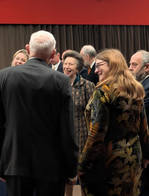 [visual description: An image of her Royal Highness The Princess Royal meeting with members of the Navy Records Society and staff at The National Archives.]
