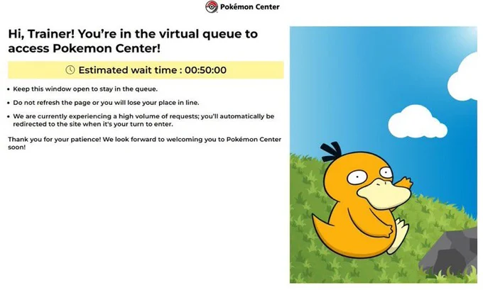 Pokemon Center Queue
