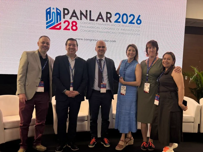 Fernando Sommerfleck, Wilson Bautista, Marco Garrido Cumbrera, Azalea Rojas, Jo Lowe and Julieth Buitrago at PANLAR