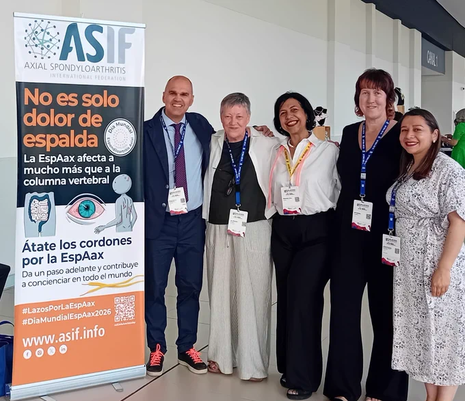 Marco Garrido Cumbrera, Jo Davies, Massiel Oro, Jo Lowe and Julieth Buitrago at PANLAR