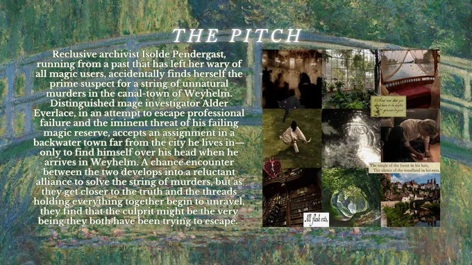 The pitch with moodboard