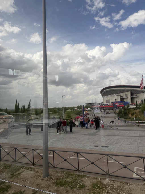 Image shows outside of the stadium