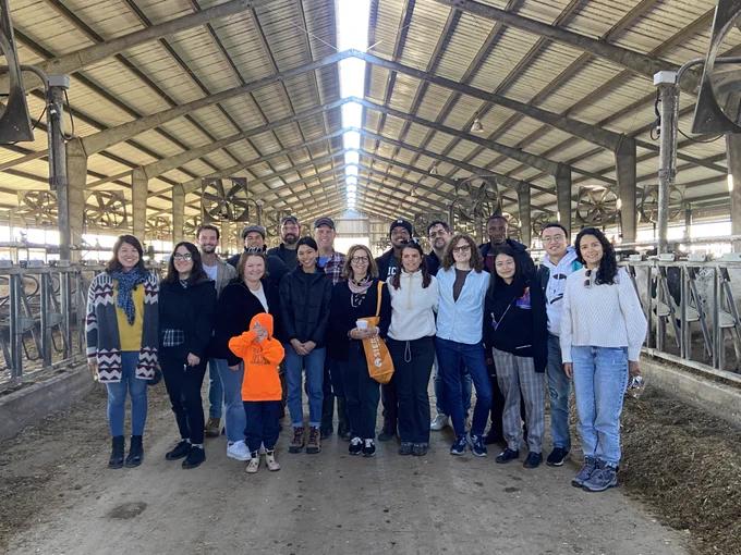 Dr. Vincenzina Caputo and members of the Food Choice and Policy Lab visit Preston Dairy.