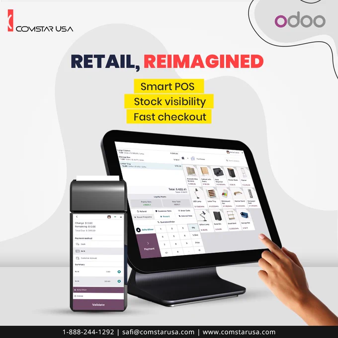 customized odoo retail erp by comstarusa