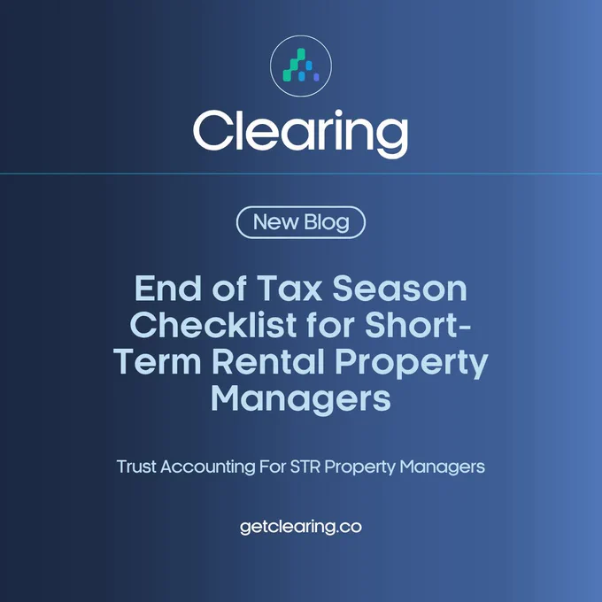 End of Tax Season Checklist for Short-Term Rental Property Managers