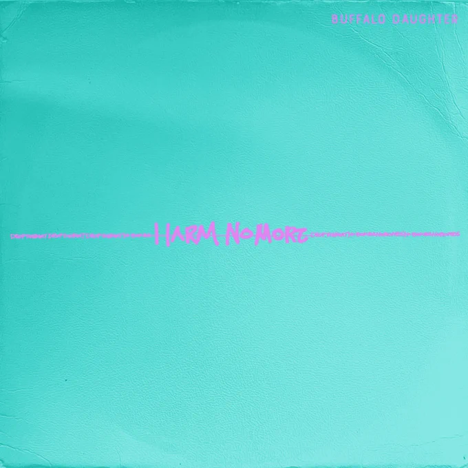Buffalo Daughter's new single, Harm No More cover art. The song is just out on Bandcamp.