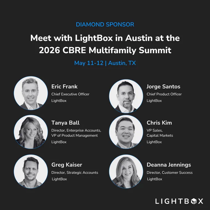 LightBox team attending the 2026 CBRE Multifamily Summit