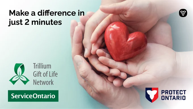 An image of three sets of hands gently intertwined, cradling a marble heart
Copy : Make a difference in just 2 minutes
