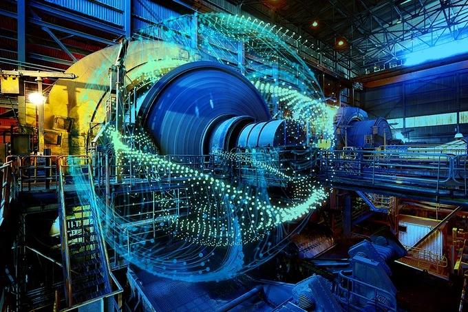 Digital twin of a turbine producing FAIR data.