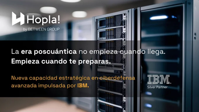 Hopla! crea su Centro de Competencia de ciberdefensa poscuántica y posagéntica impulsado con hashtag#IBM en Andalucía. Hopla! by BETWEEN Group continúa avanzando en su plan de crecimiento tras la entrada de Montefiore Investment con una nueva apuesta estratégica por hashtag#Andalucía: la creación de su Centro de Competencia de hashtag#ciberdefensa poscuántica y posagéntica, impulsado por IBM.