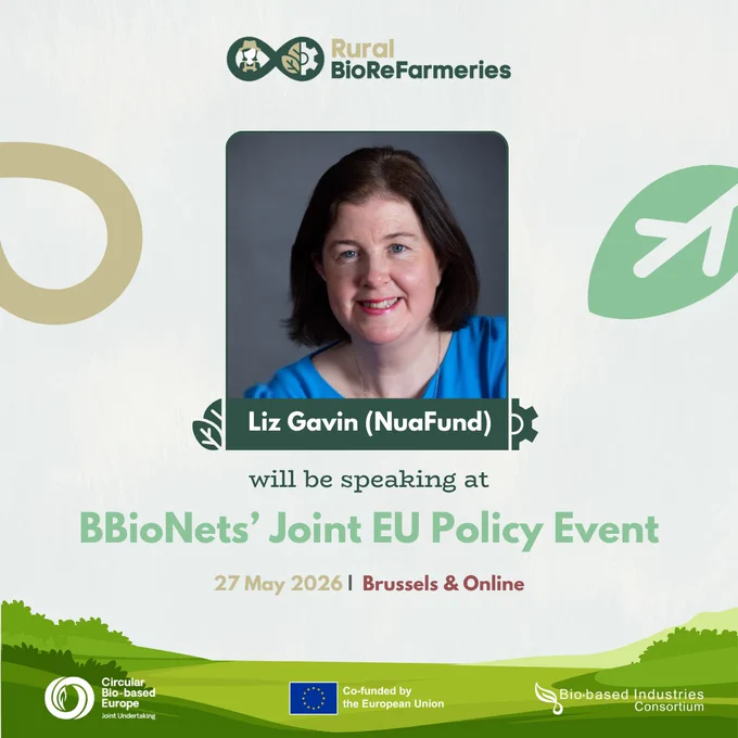 Liz Gavin, MD at NuaFund, will be speaking at the Joint EU Policy event organised by BBioNets alongside other CBE JU-funded projects in Brussels on 27 May 2026.
