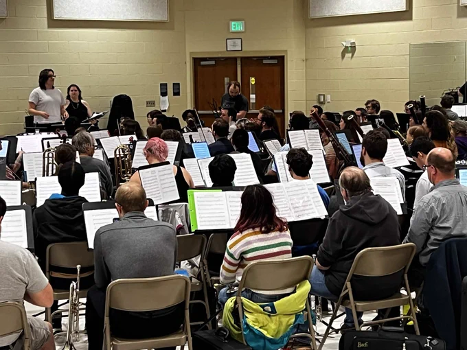 The Orchestra at dress rehearsal 