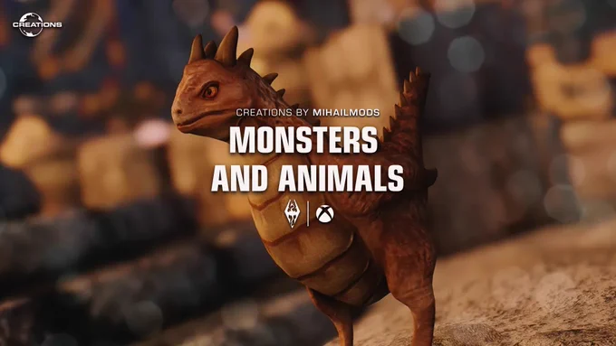 Creations by Mihail "Monsters and Animals" available on Xbox. Pictured is a Bantam Guar (a chicken shaped reptile) which is native to the region of Morrowind.