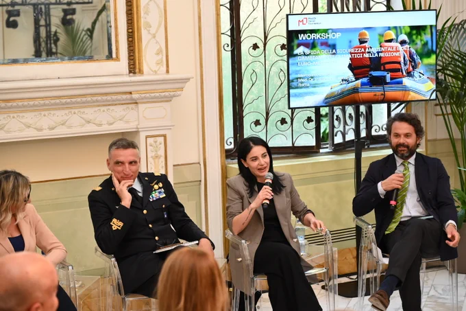 Milena Lerario at the workshop “The Challenge of Environmental Security and Climate Change in the Euro-Mediterranean Region”, hosted by Med-Or Italian Foundation