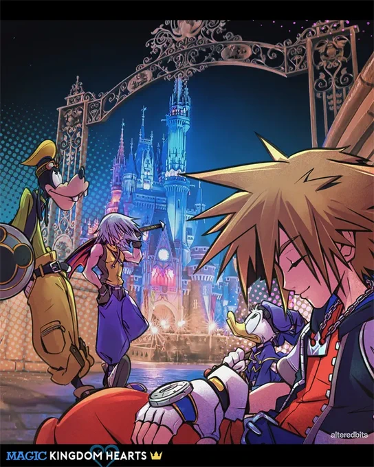 Crew hanging by the castle listening to Dearly Beloved