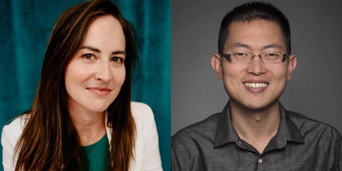 Side-by-side portrait pictures of Drs. Simon Chen and Sara Tremblay