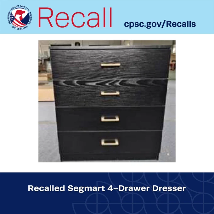 Recalled dresser.