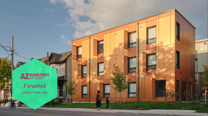 1120 Ossington, our mass timber affordable housing project has been named a finalist in the AZ Awards Social Good category, recognizing design that drives real community impact.
