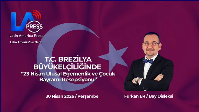 23 Nisan Ulusal Egemenlik ve Çocuk Bayramı" kutlamaları çerçevesinde T.C. Brezilya Büyükelçiliğinde gerçekleştirilen resepsiyonda LA Press olarak bizde oradaydık.
https://youtu.be/6qzY4gplPL0