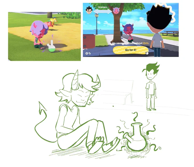 orin admires his "water pipe" and young slipher tries to remember what he learned in the dare program