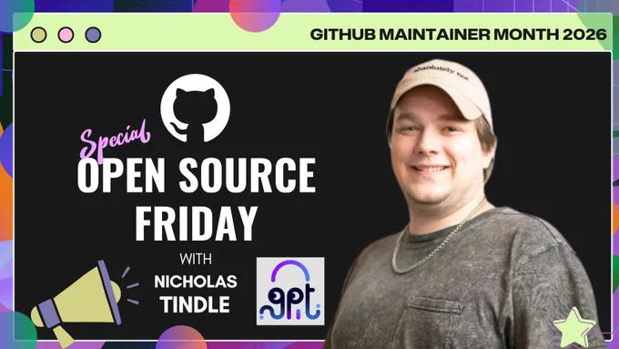 Join GitHub's Open Source Friday with Nicholas Tindle, maintainer of AutoGPT.