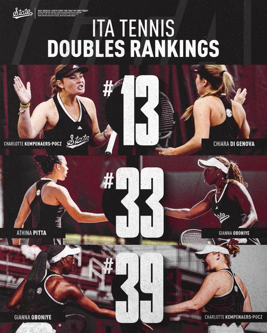 #13 Charlotte Kempenaers-Pocz/ Chiara Di Genova 
#33 Athina Pitta/ Gianna Oboniye 
#39 Gianna Oboniye/ Charlotte Kempenaers-Pocz/