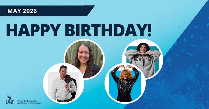 May Happy Birthday to Michael R., Sarah C., Bri O., and Deema