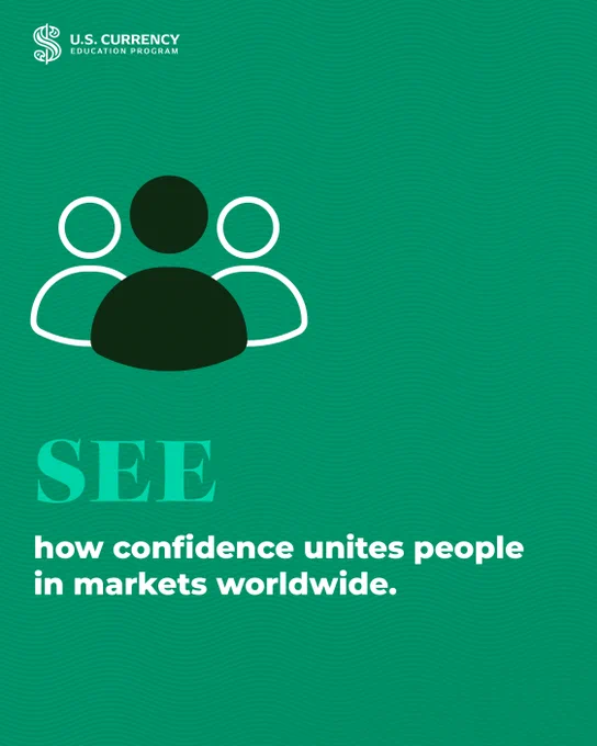 Graphic reads "See how confidence unites people in markets worldwide.
