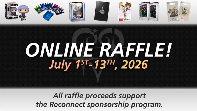 ONLINE RAFFLE! July 1st - 13th, 2026. All raffle proceeds support the Reconnect sponsorship program.