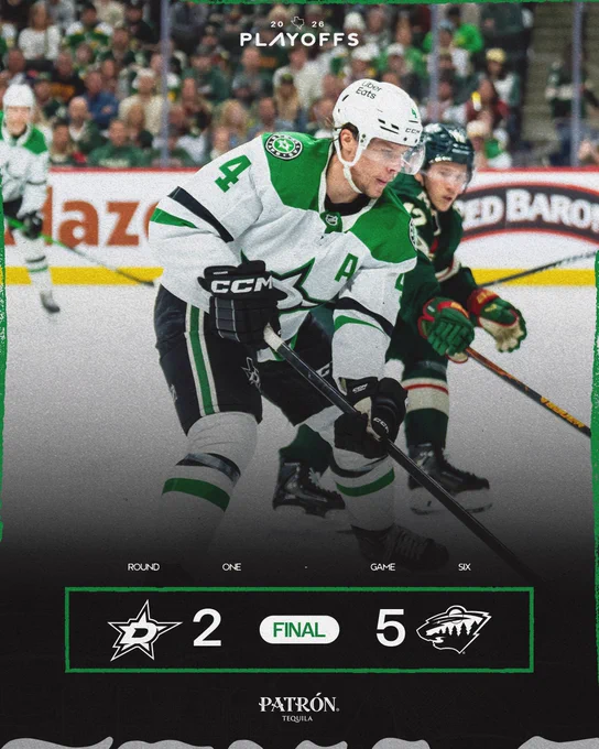 Stars fall 5-2 to Minnesota