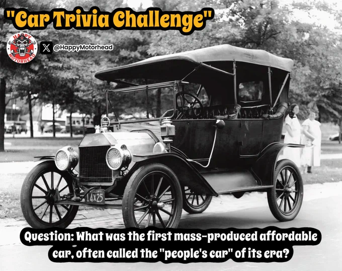 Answer: The Ford Model T (produced 1908–1927). It revolutionized the industry with assembly-line production.