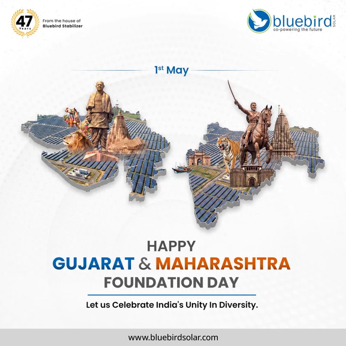 HAPPY GUJARAT & MAHARASHTRA FOUNDATION DAY
