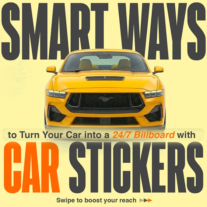 Turn Your Car into a 24/7 Billboard with Car Stickers