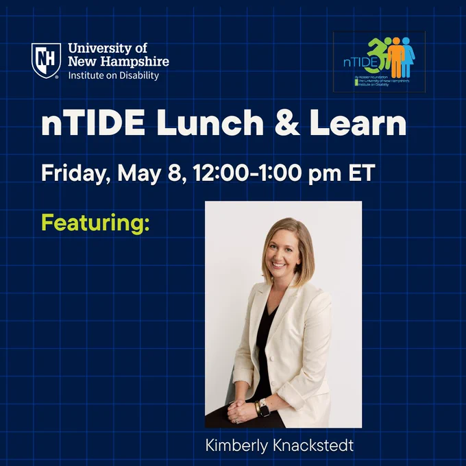 The nTIDE Lunch & Learn event on May 8 from 12-1 pm ET will feature Kimberly Knackstedt.