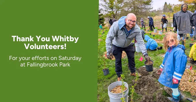 volunteers posing at a LEAF community planting event