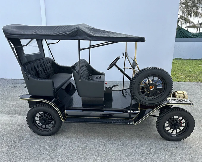 Not your average ride! This 2023 @Ford Model T custom golf cart sold for $110,000 at the 2026 Palm Beach Auction.
